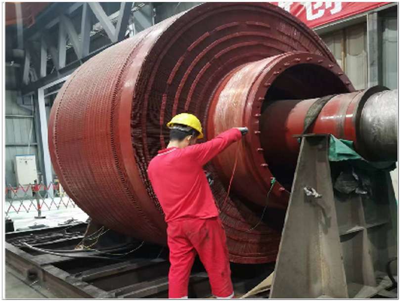 哈電集團(tuán)280T轉(zhuǎn)子定子大修后對(duì)比照