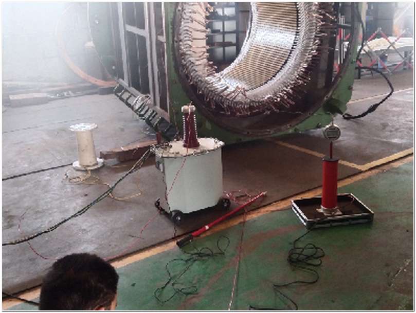 2700kw電機(jī)現(xiàn)場(chǎng)檢測(cè)照片